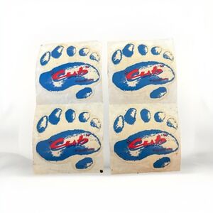 Honda Cub EZ90 Vintage OEM Decal Sticker Pair Footprint Graphics Rare Lot Of 4‎
